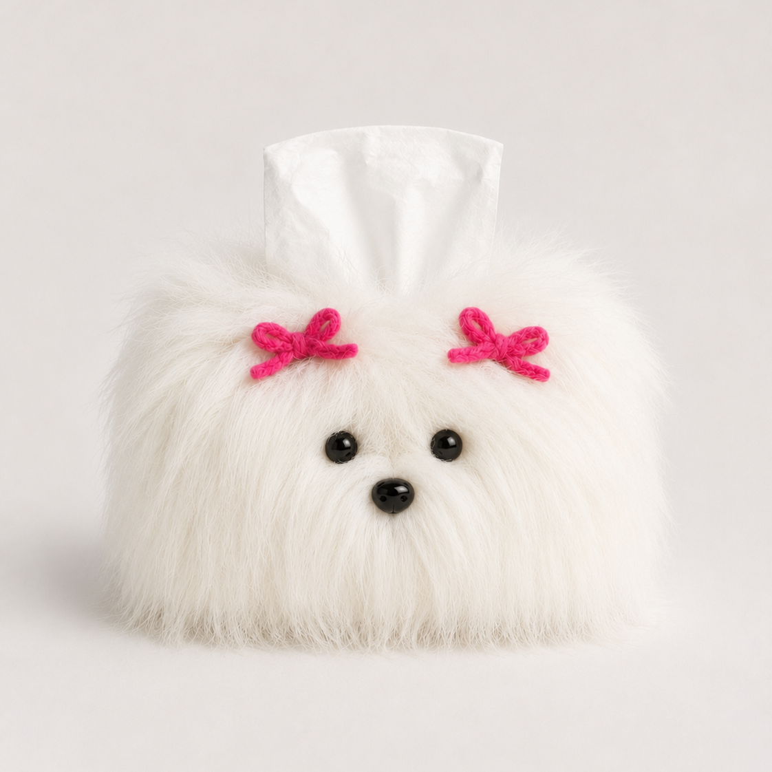 Shaggy Dog Tissue Box Cover
