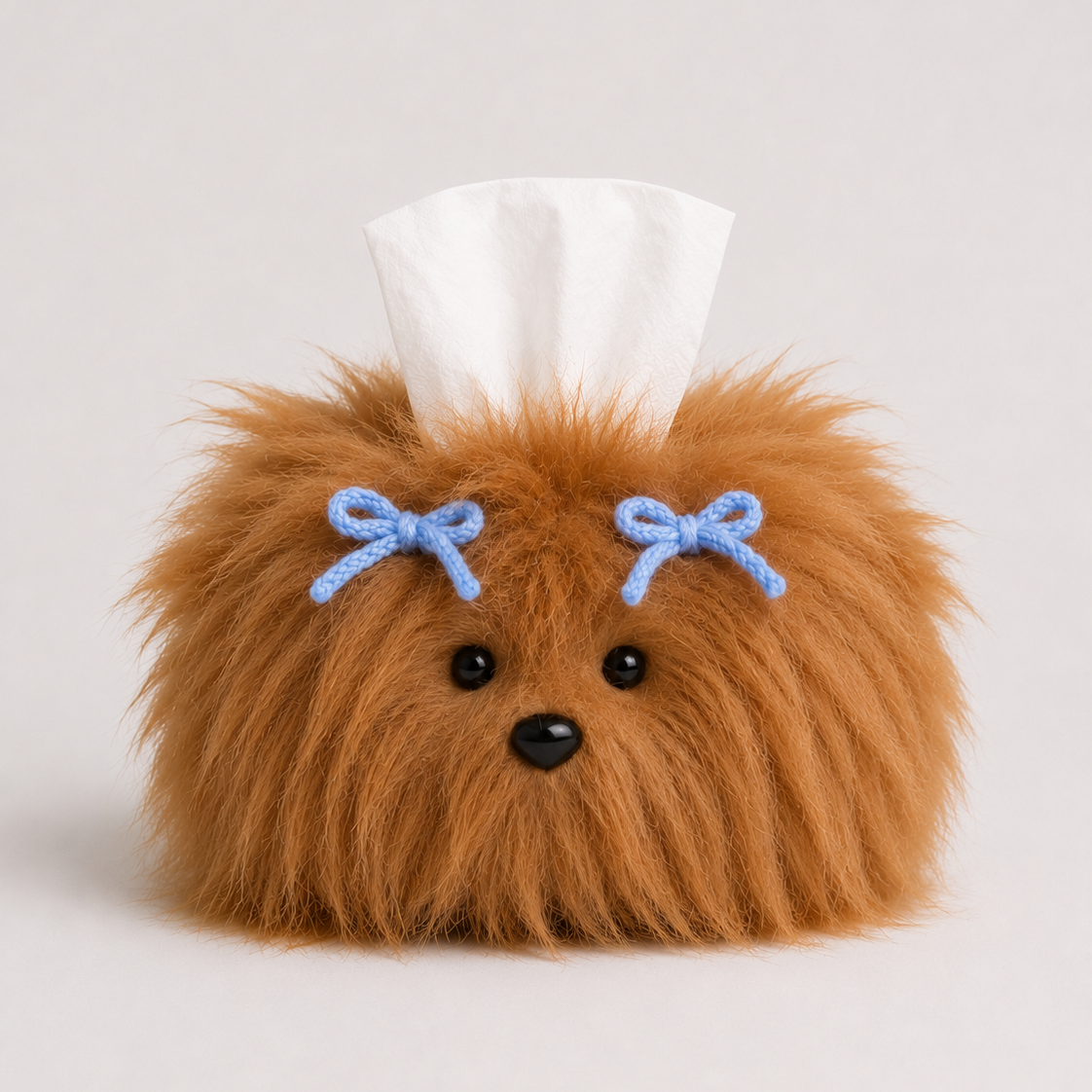 Shaggy Dog Tissue Box Cover