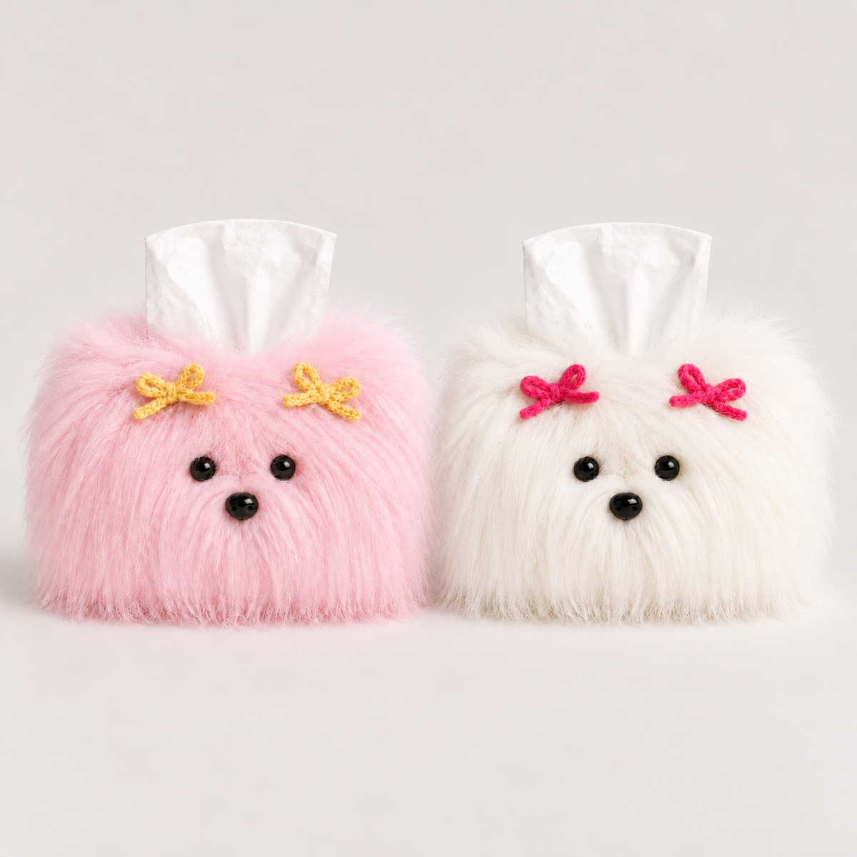 Shaggy Dog Tissue Box Cover