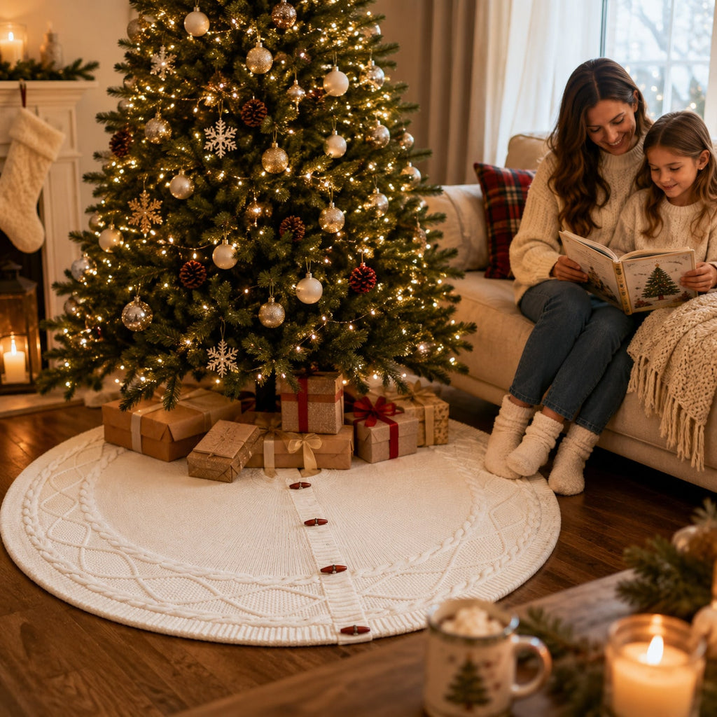 Christmas tree skirt​ | tree skirt​ | Skirts for tree​ | Festive tree skirt​