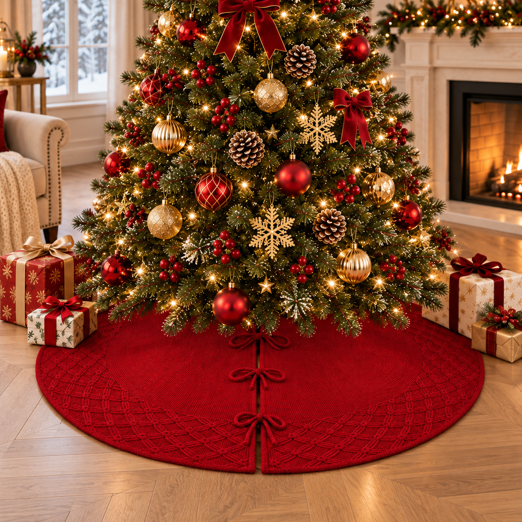 Christmas tree skirt​ | tree skirt​ | Skirts for tree​ | Festive tree skirt​