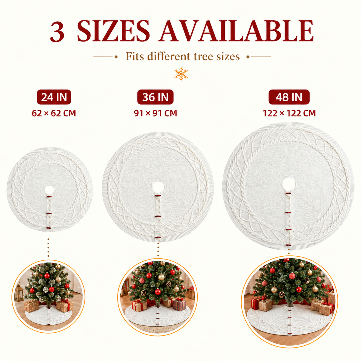 Christmas tree skirt​ | tree skirt​ | Skirts for tree​ | Festive tree skirt​