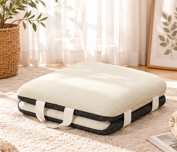 Modern Foldable Floor Chair – Portable Lazy Lounge Chair with Soft Cushion, Space-Saving Foldable Design for Living Room, Bedroom & Small Spaces