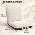 Modern Foldable Floor Chair – Portable Lazy Lounge Chair with Soft Cushion, Space-Saving Foldable Design for Living Room, Bedroom & Small Spaces