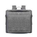Gray convertible pet bicycle carrier backpack for cats and small dogs